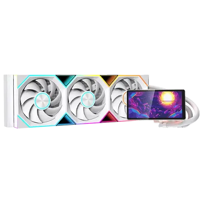 Jungle Leopard Pro Flow 360 ARGB White Liquid CPU Cooler