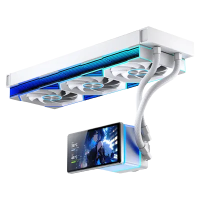 Jungle Leopard Pro Flow 360 ARGB White Liquid CPU Cooler preview image 2