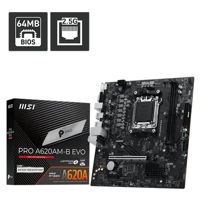 MSI PRO A620AM B EVO Motherboard