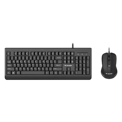 VERBATIM 66630 Wired Keyboard & Mouse Combo