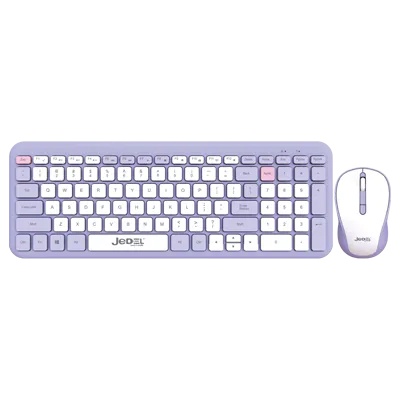 Jedel WS-739 Bluetooth+2.4Ghz Wireless Dual mode Combo (Purple)