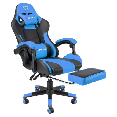 Furgle Master F041A-JT Blue Gaming Chair with Footrest