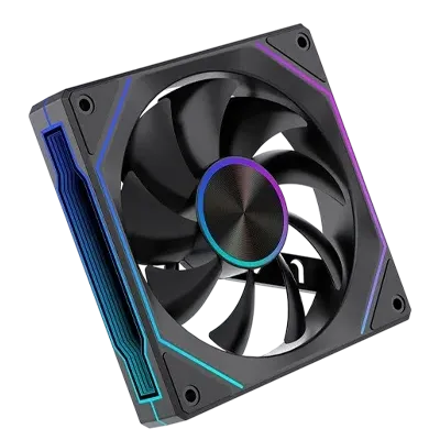 7 Pro Black ARGB PWM 120mm Casing Fan (Reverse Blade)