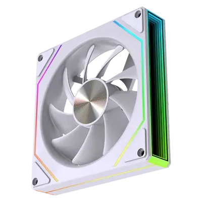 7 Pro White ARGB PWM 120mm Casing Fan (Reverse Blade)