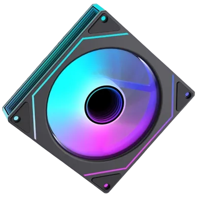 7 Pro Black ARGB PWM 120mm Casing Fan (Reverse Blade)