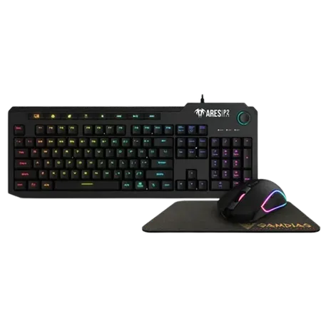 GAMDIAS ARES P2 KEYBOARD + MOUSE + MOUSE MAT 3 IN 1 GAMING COMBO