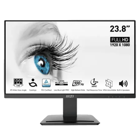 MSI PRO MP243X 23.8” INCH 100HZ 1MS FHD IPS LEVEL ULTRA SLIM FRAMELESS MONITOR MSI PRO MP243X 23.8” INCH 100HZ 1MS FHD IPS LEVEL ULTRA SLIM FRAMELESS MONITOR
