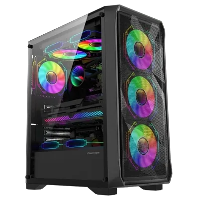 POWER TRAIN MOHE 6 Black Computer Case