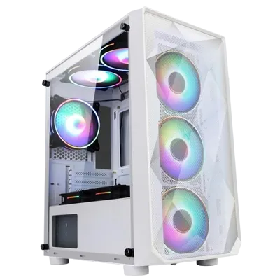 POWER TRAIN MOYING White Computer Case