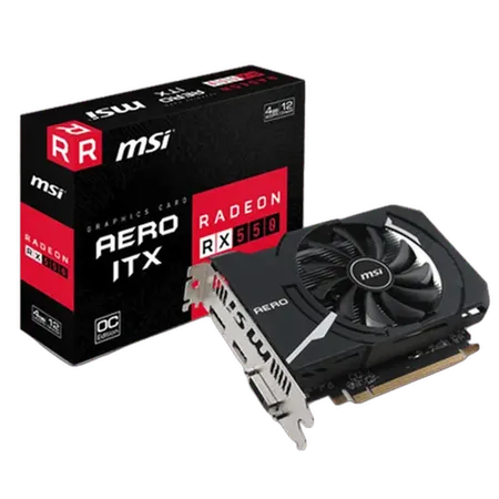 MSI RADEON RX 550 AERO ITX 4GB GDDR5 OC Graphic Card