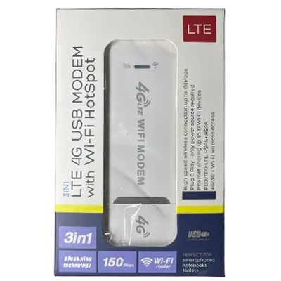 3in1 LTE 4G USB Modem with Wi-Fi Hotspot preview image 2