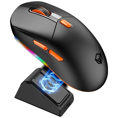 Meetion GW38 Tri-Mode Gaming Mouse with Magnatic Charging Dock