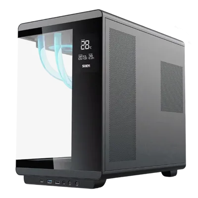 SOEYI CHILL Black Gaming Computer Case With Display preview image 2