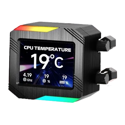 Jungle Leopard Astroshel V2G 360 ARGB Liquid CPU Cooler (Black) preview image 2