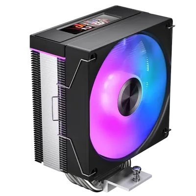 Jungle Leopard K400 Black CPU Air Cooler with 2.99" LCD Screen